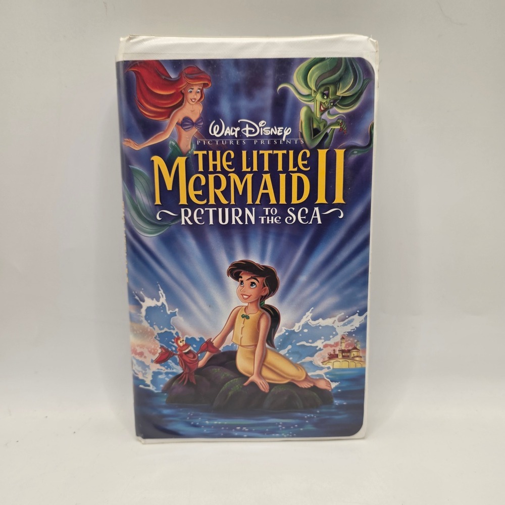 Disney The Little Mermaid II Return to the Sea VHS Clamshell Case Sequel Vintage